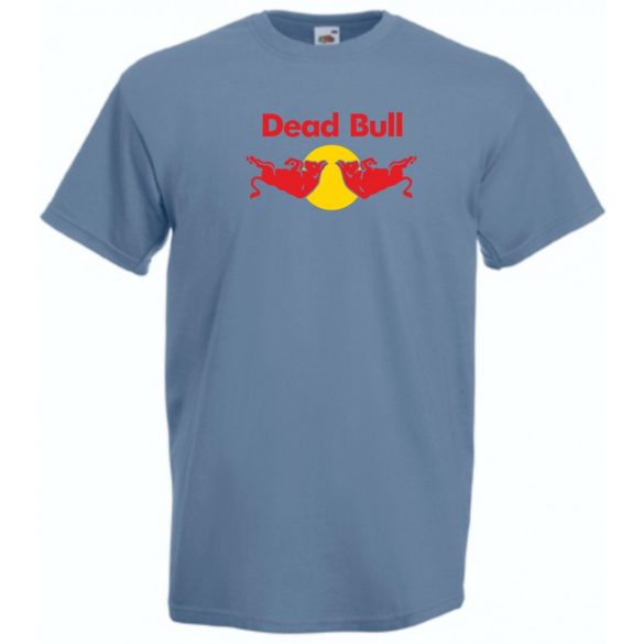 Humor Dead Bull - Red Bull stílus férfi rövid ujjú póló