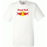 Humor Dead Bull - Red Bull stílus férfi rövid ujjú póló