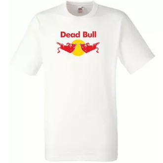   Humor Dead Bull - Red Bull stílus férfi rövid ujjú póló