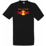 Humor Dead Bull - Red Bull stílus férfi rövid ujjú póló
