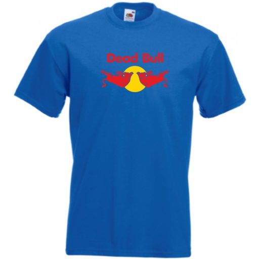 Humor Dead Bull - Red Bull stílus férfi rövid ujjú póló