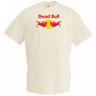   Humor Dead Bull - Red Bull stílus férfi rövid ujjú póló