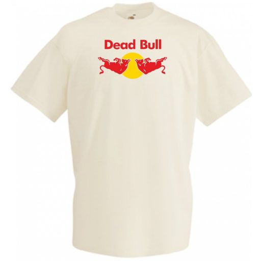 Humor Dead Bull - Red Bull stílus férfi rövid ujjú póló