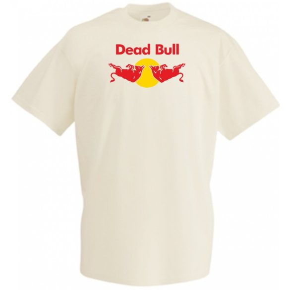 Humor Dead Bull - Red Bull stílus férfi rövid ujjú póló