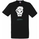 Soldier Skull Black férfi rövid ujjú póló