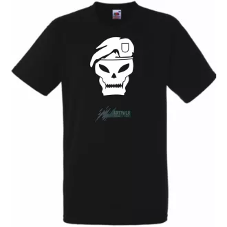Soldier Skull Black férfi rövid ujjú póló