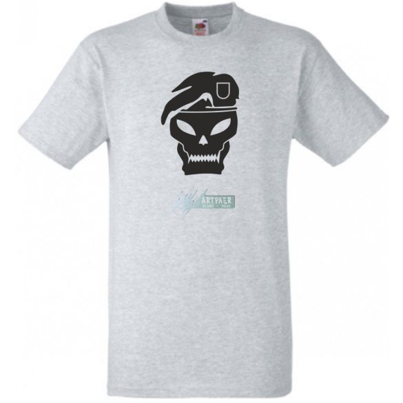 Soldier Skull Black férfi rövid ujjú póló