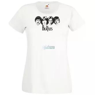 Retro Beatles női rövid ujjú póló