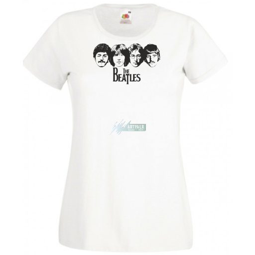 Retro Beatles női rövid ujjú póló