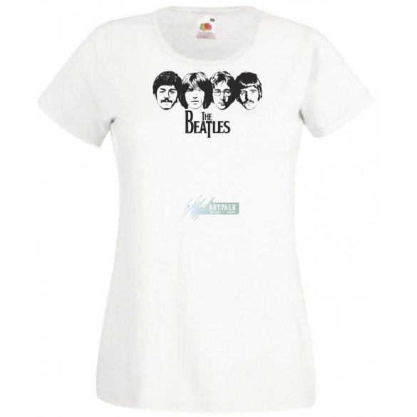 Retro Beatles női rövid ujjú póló