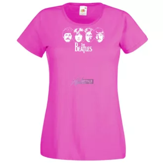 Retro Beatles női rövid ujjú póló