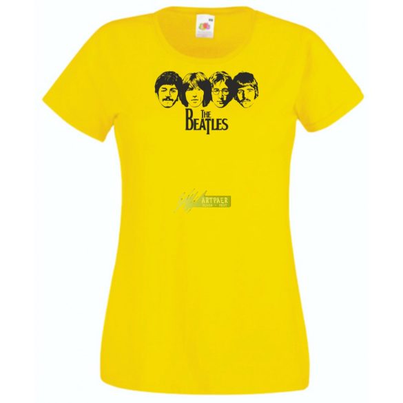 Retro Beatles női rövid ujjú póló