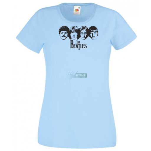 Retro Beatles női rövid ujjú póló