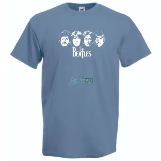 Retro Beatles férfi rövid ujjú póló