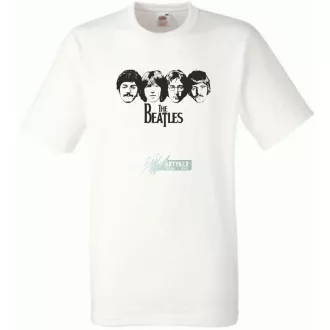 Retro Beatles férfi rövid ujjú póló