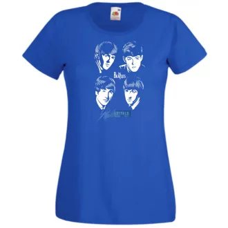 Retro Beatles női rövid ujjú póló