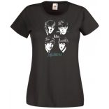 Retro Beatles női rövid ujjú póló
