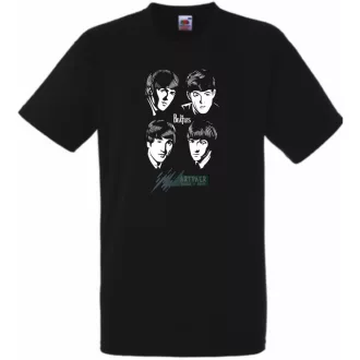 Retro Beatles férfi rövid ujjú póló