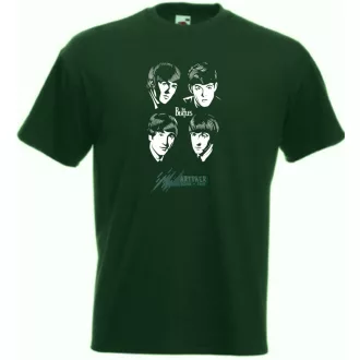 Retro Beatles férfi rövid ujjú póló