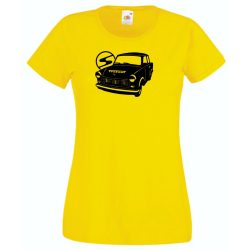 Retro autó fan Trabant női rövid ujjú póló