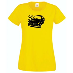 Retro autó fan Trabant női rövid ujjú póló