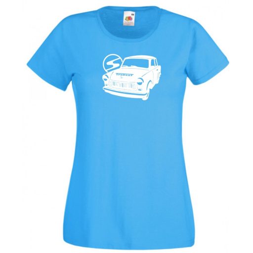 Retro autó fan Trabant női rövid ujjú póló