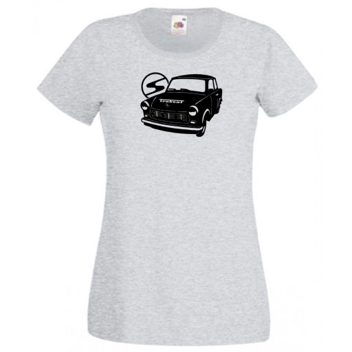 Retro autó fan Trabant női rövid ujjú póló
