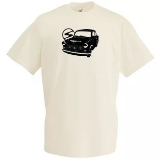 Retro autó fan Trabant férfi rövid ujjú póló