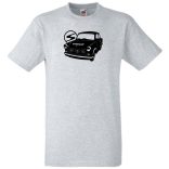 Retro autó fan Trabant férfi rövid ujjú póló