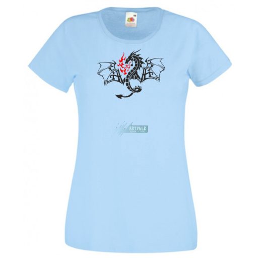 Chinese Mythology Legend Dragon női rövid ujjú póló