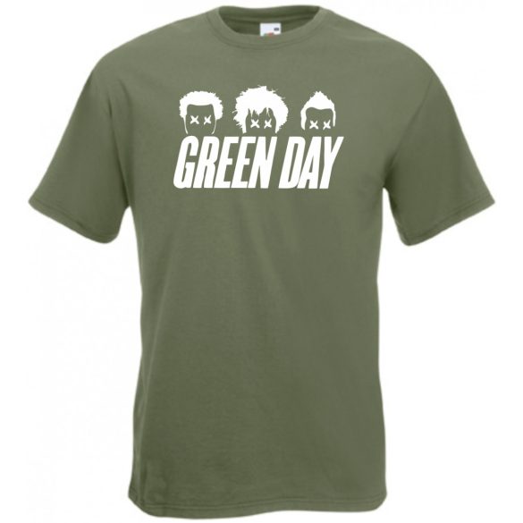 Green Day stencil minima férfi rövid ujjú póló