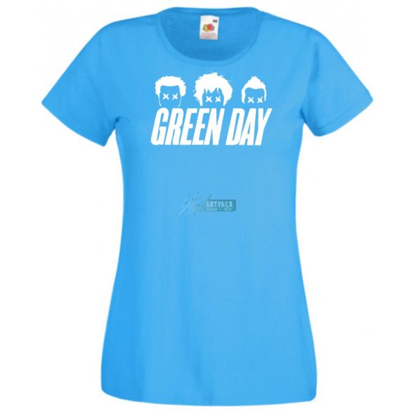 Green Day stencil minima női rövid ujjú póló