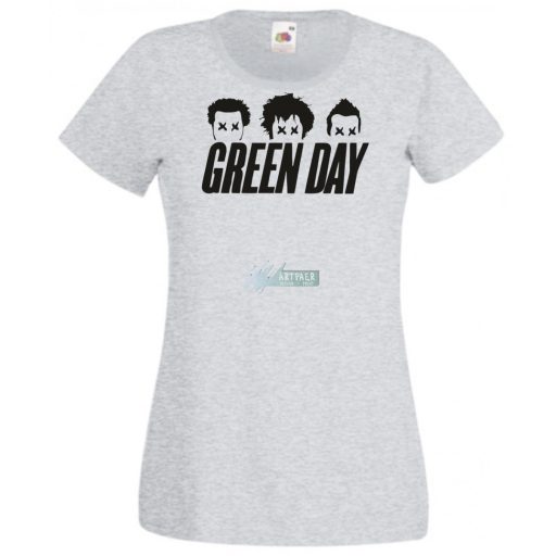 Green Day stencil minima női rövid ujjú póló