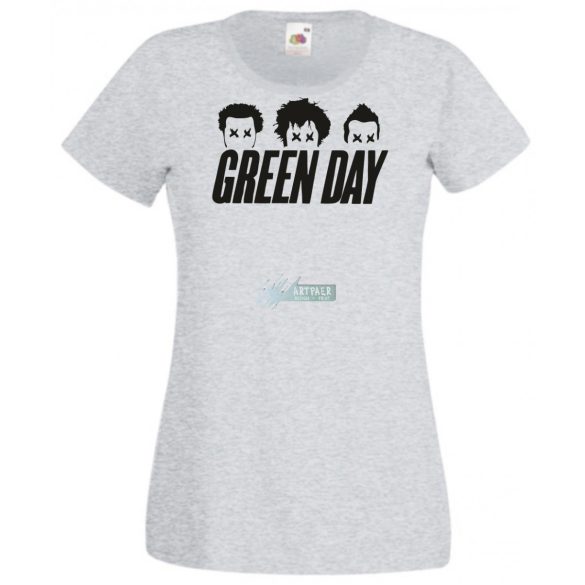 Green Day stencil minima női rövid ujjú póló