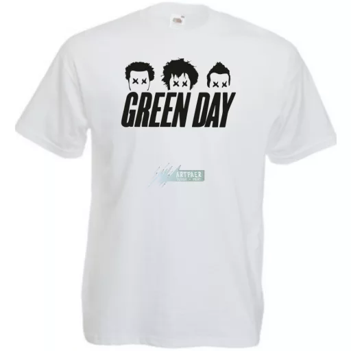 Green Day stencil minima férfi rövid ujjú póló
