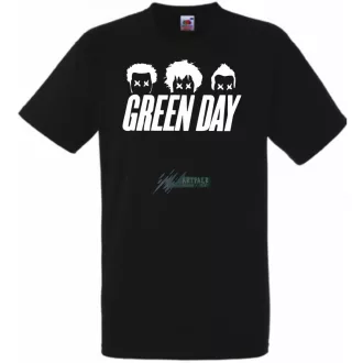Green Day stencil minima férfi rövid ujjú póló