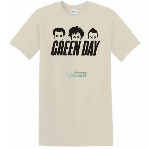 Green Day stencil minima férfi rövid ujjú póló