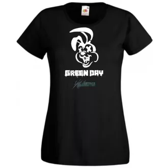Green Day nyuszi stencil minima női rövid ujjú póló