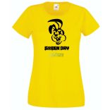 Green Day nyuszi stencil minima női rövid ujjú póló