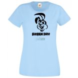 Green Day nyuszi stencil minima női rövid ujjú póló