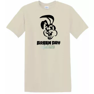 Green Day nyuszi stencil minima férfi rövid ujjú póló