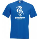 Green Day nyuszi stencil minima férfi rövid ujjú póló