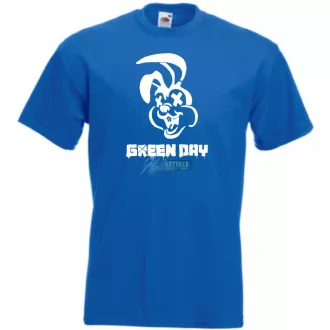 Green Day nyuszi stencil minima férfi rövid ujjú póló