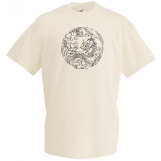 Főnix és sárkány férfi rövid ujjú póló