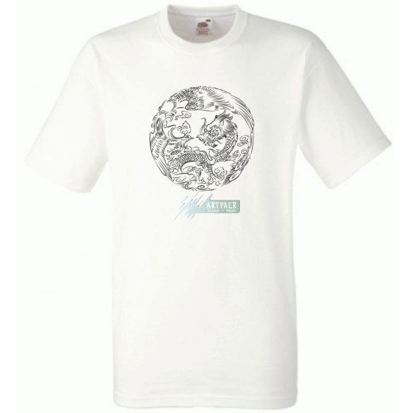 Főnix és sárkány férfi rövid ujjú póló