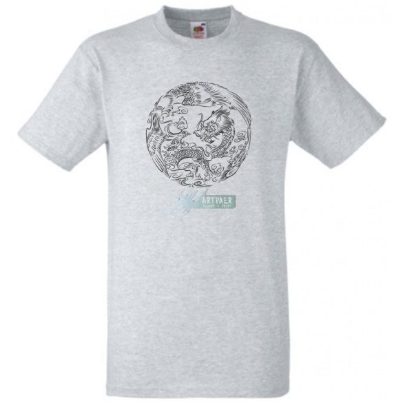 Főnix és sárkány férfi rövid ujjú póló