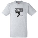 Eat Sleep Guitar férfi rövid ujjú póló
