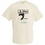 Eat Sleep Guitar férfi rövid ujjú póló