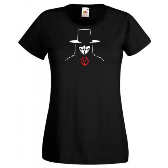 V for Vendetta női rövid ujjú póló