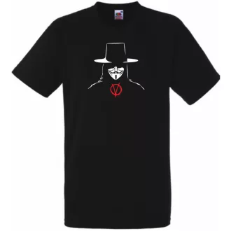 V for Vendetta férfi rövid ujjú póló
